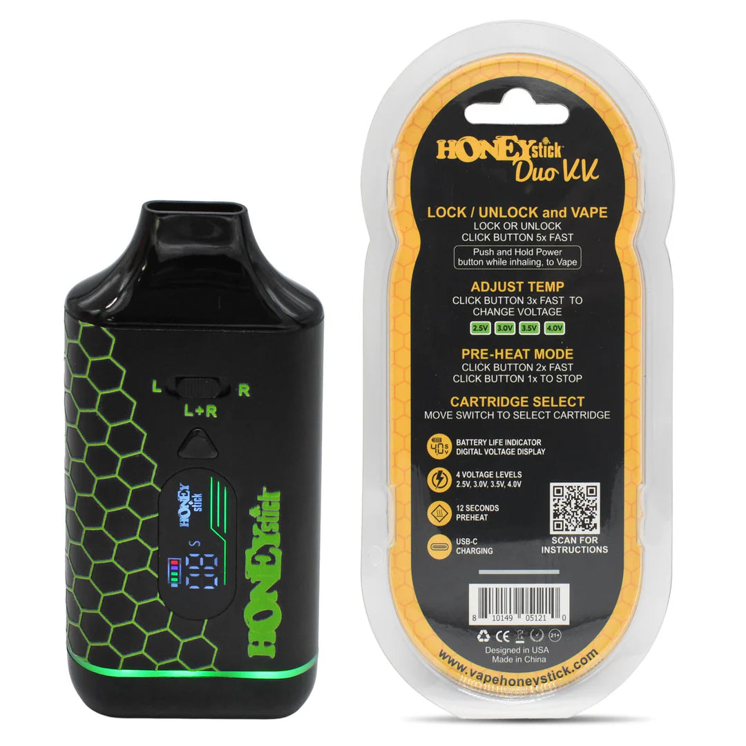 Batería Mod Honey Stick Duo VV 510 para Doble Cartucho (NO INCLUYE CARTUCHOS)